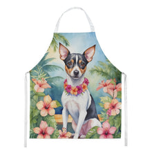 Load image into Gallery viewer, Rat Terrier Luau Apron – Artist-Designed Kitchen, BBQ &amp; Craft Apron