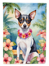 Load image into Gallery viewer, Rat Terrier Luau House Flag