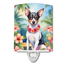 Load image into Gallery viewer, Rat Terrier Luau Ceramic Night Light