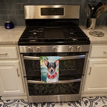 Load image into Gallery viewer, Rat Terrier Luau Kitchen Towel