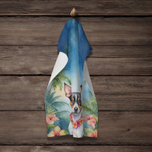 Load image into Gallery viewer, Rat Terrier Luau Kitchen Towel
