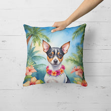 Load image into Gallery viewer, Rat Terrier Luau Throw Pillow