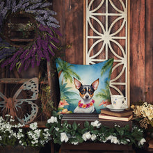 Load image into Gallery viewer, Rat Terrier Luau Throw Pillow