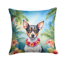 Load image into Gallery viewer, Rat Terrier Luau Throw Pillow