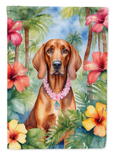 Load image into Gallery viewer, Redbone Coonhound Luau House Flag