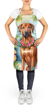 Load image into Gallery viewer, Rhodesian Ridgeback Luau Apron – Artist-Designed Kitchen, BBQ &amp; Craft Apron