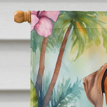 Load image into Gallery viewer, Rhodesian Ridgeback Luau House Flag