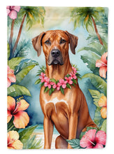 Load image into Gallery viewer, Rhodesian Ridgeback Luau House Flag