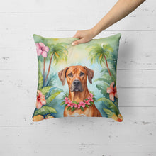 Load image into Gallery viewer, Rhodesian Ridgeback Luau Throw Pillow