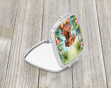 Load image into Gallery viewer, Rhodesian Ridgeback Luau Compact Mirror – Stylish Purse Mirror with Artistic Covers