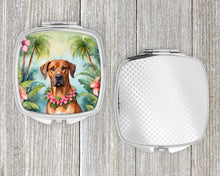 Load image into Gallery viewer, Rhodesian Ridgeback Luau Compact Mirror – Stylish Purse Mirror with Artistic Covers