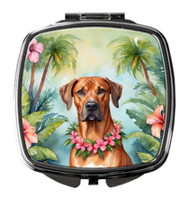 Load image into Gallery viewer, Rhodesian Ridgeback Luau Compact Mirror – Stylish Purse Mirror with Artistic Covers