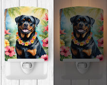 Load image into Gallery viewer, Rottweiler Luau Ceramic Night Light