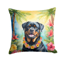 Load image into Gallery viewer, Rottweiler Luau Throw Pillow