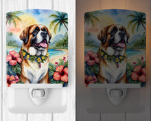 Load image into Gallery viewer, Saint Bernard Luau Ceramic Night Light