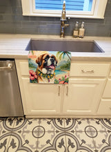 Load image into Gallery viewer, Saint Bernard Luau Kitchen Towel