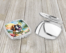 Load image into Gallery viewer, Saint Bernard Luau Compact Mirror – Stylish Purse Mirror with Artistic Covers