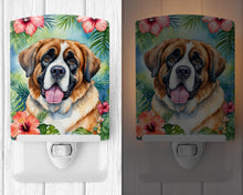 Load image into Gallery viewer, Saint Bernard Luau Ceramic Night Light