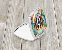 Load image into Gallery viewer, Saint Bernard Luau Compact Mirror – Stylish Purse Mirror with Artistic Covers