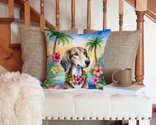 Load image into Gallery viewer, Saluki Luau Throw Pillow - 14x14 Decorative Pillow – Art for Your Home &amp; Patio