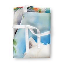 Load image into Gallery viewer, Samoyed Luau Apron – Artist-Designed Kitchen, BBQ &amp; Craft Apron