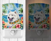 Load image into Gallery viewer, Samoyed Luau Ceramic Night Light
