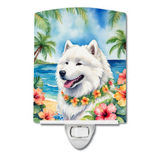 Load image into Gallery viewer, Samoyed Luau Ceramic Night Light