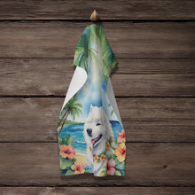 Load image into Gallery viewer, Samoyed Luau Kitchen Towel