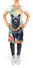 Load image into Gallery viewer, Schipperke Luau Apron – Artist-Designed Kitchen, BBQ &amp; Craft Apron