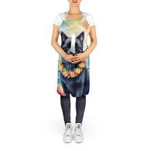 Load image into Gallery viewer, Schipperke Luau Apron – Artist-Designed Kitchen, BBQ &amp; Craft Apron