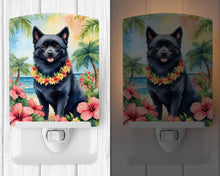 Load image into Gallery viewer, Schipperke Luau Ceramic Night Light