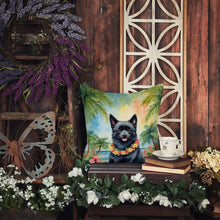 Load image into Gallery viewer, Schipperke Luau Throw Pillow - 14x14 Decorative Pillow – Art for Your Home &amp; Patio