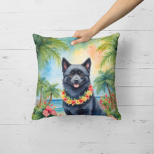 Load image into Gallery viewer, Schipperke Luau Throw Pillow