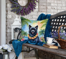 Load image into Gallery viewer, Schipperke Luau Throw Pillow