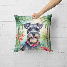 Load image into Gallery viewer, Schnauzer Luau Throw Pillow