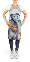 Load image into Gallery viewer, Scottish Deerhound Luau Apron – Artist-Designed Kitchen, BBQ &amp; Craft Apron