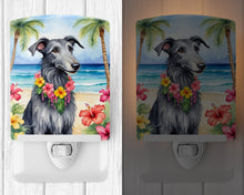 Load image into Gallery viewer, Scottish Deerhound Luau Ceramic Night Light