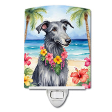 Load image into Gallery viewer, Scottish Deerhound Luau Ceramic Night Light