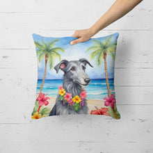 Load image into Gallery viewer, Scottish Deerhound Luau Throw Pillow