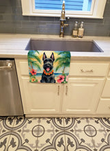 Load image into Gallery viewer, Scottish Terrier Luau Kitchen Towel
