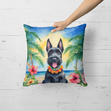 Load image into Gallery viewer, Scottish Terrier Luau Throw Pillow