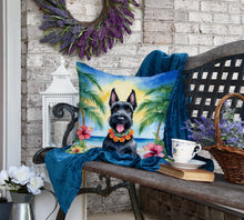 Load image into Gallery viewer, Scottish Terrier Luau Throw Pillow