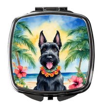 Load image into Gallery viewer, Scottish Terrier Luau Compact Mirror – Stylish Purse Mirror with Artistic Covers