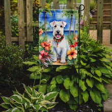 Load image into Gallery viewer, Sealyham Terrier Luau Garden Flag – Tropical Dog Decor with Hibiscus &amp; Palm Leaves