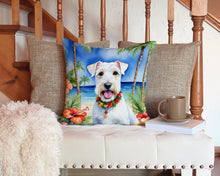 Load image into Gallery viewer, Sealyham Terrier Luau Throw Pillow - 14x14 Decorative Pillow – Art for Your Home &amp; Patio