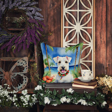Load image into Gallery viewer, Sealyham Terrier Luau Throw Pillow - 14x14 Decorative Pillow – Art for Your Home &amp; Patio