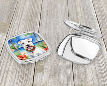 Load image into Gallery viewer, Sealyham Terrier Luau Compact Mirror – Stylish Purse Mirror with Artistic Covers