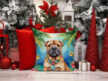 Load image into Gallery viewer, Shar Pei Luau Throw Pillow - 14x14 Decorative Pillow – Art for Your Home &amp; Patio