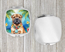 Load image into Gallery viewer, Shar Pei Luau Compact Mirror – Stylish Purse Mirror with Artistic Covers