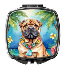 Load image into Gallery viewer, Shar Pei Luau Compact Mirror – Stylish Purse Mirror with Artistic Covers